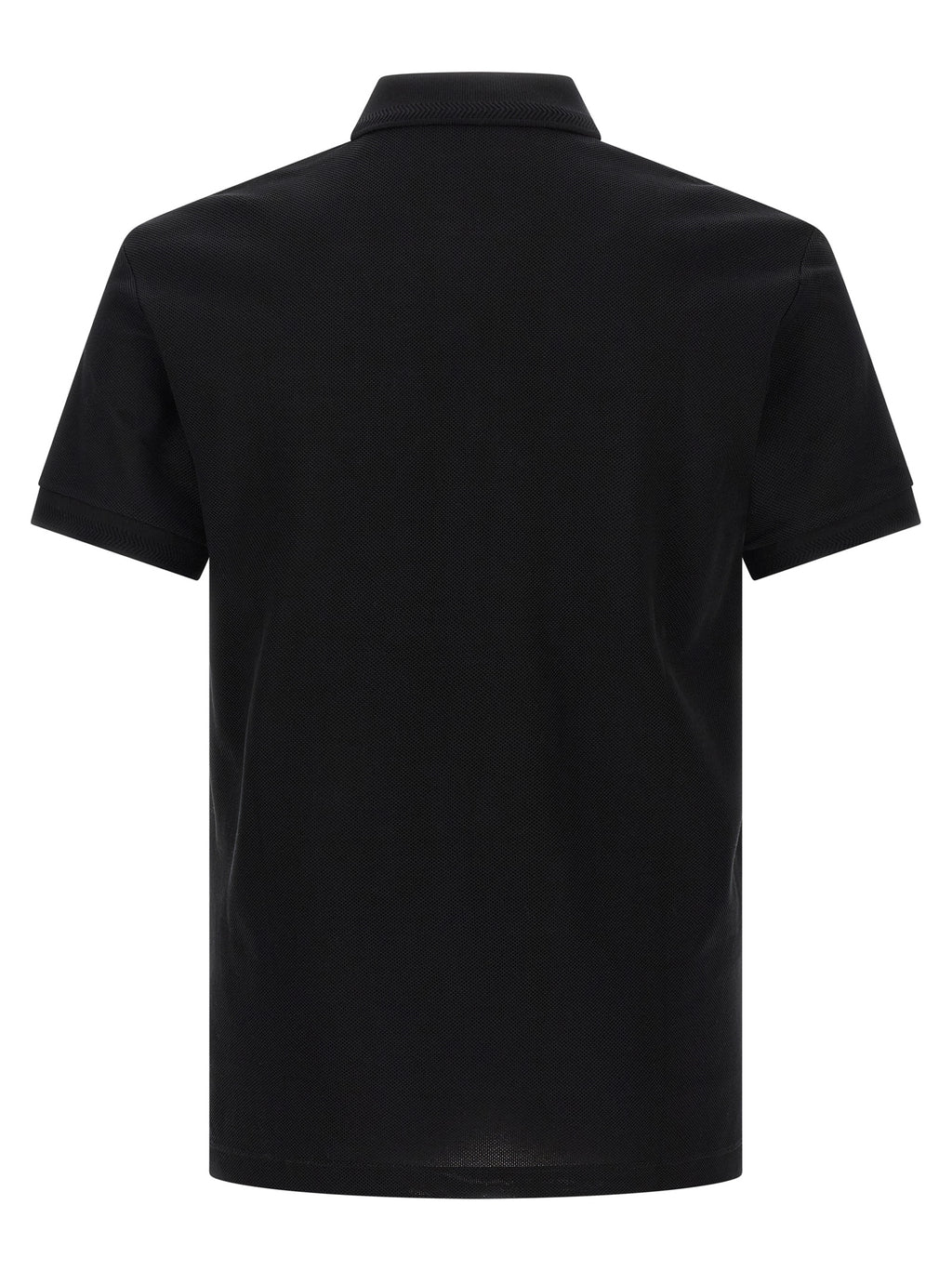 Burberry Black Cotton Polo Shirt