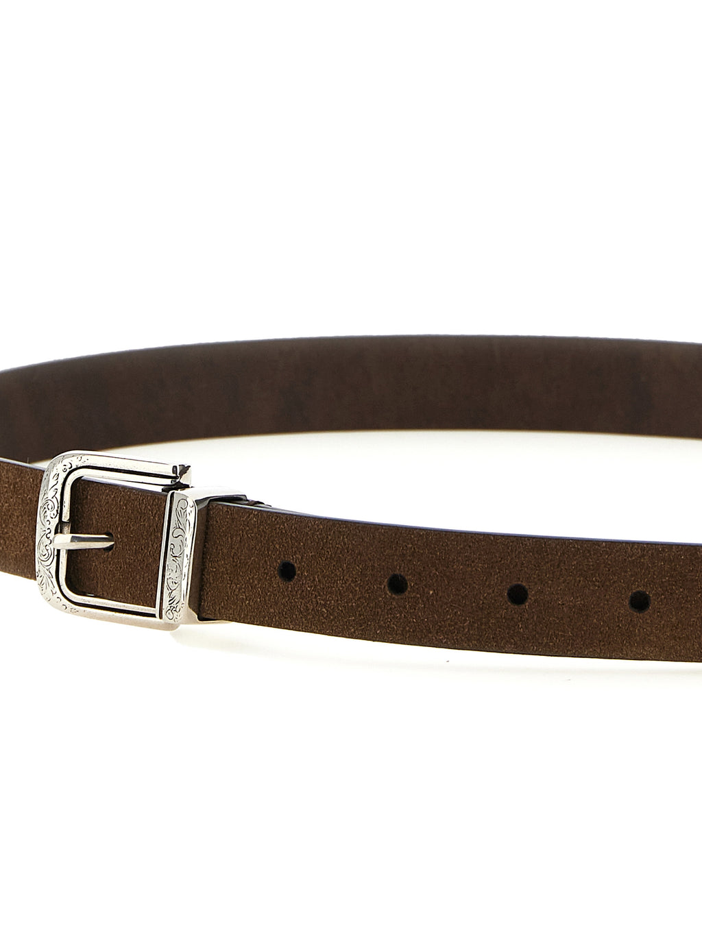 Brunello Cucinelli Brown Bull Skin Belt