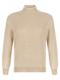 Brunello Cucinelli Beige Cashmere Cardigan
