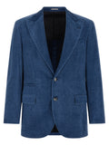 Brunello Cucinelli Blue Cotton Blazer
