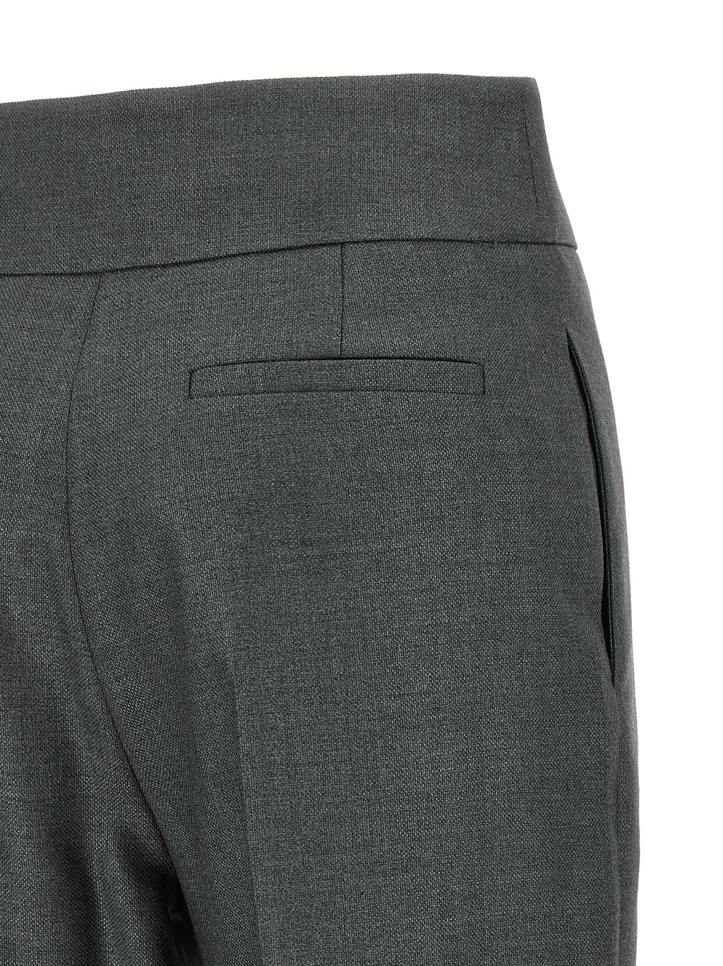 Valentino Garavani Gray Virgin Wool Dress Pants