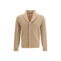 Brunello Cucinelli Beige Cashmere Cardigan