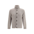 Brunello Cucinelli Gray Wool Oves Aries Cardigan