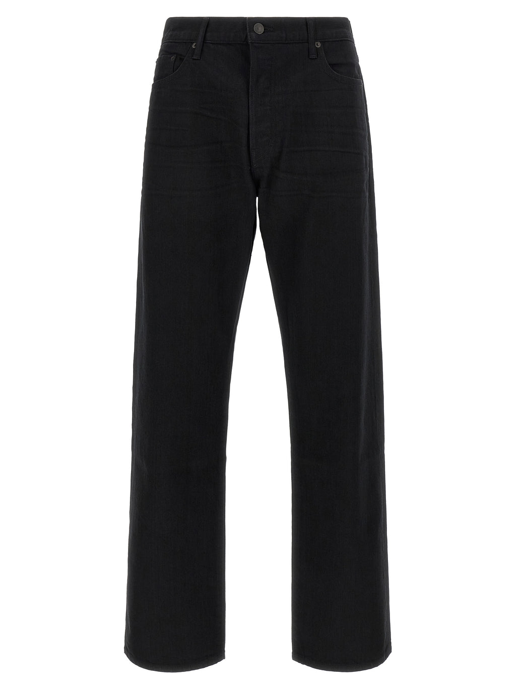 Tom Ford Black Cotton Straight-Leg Jeans