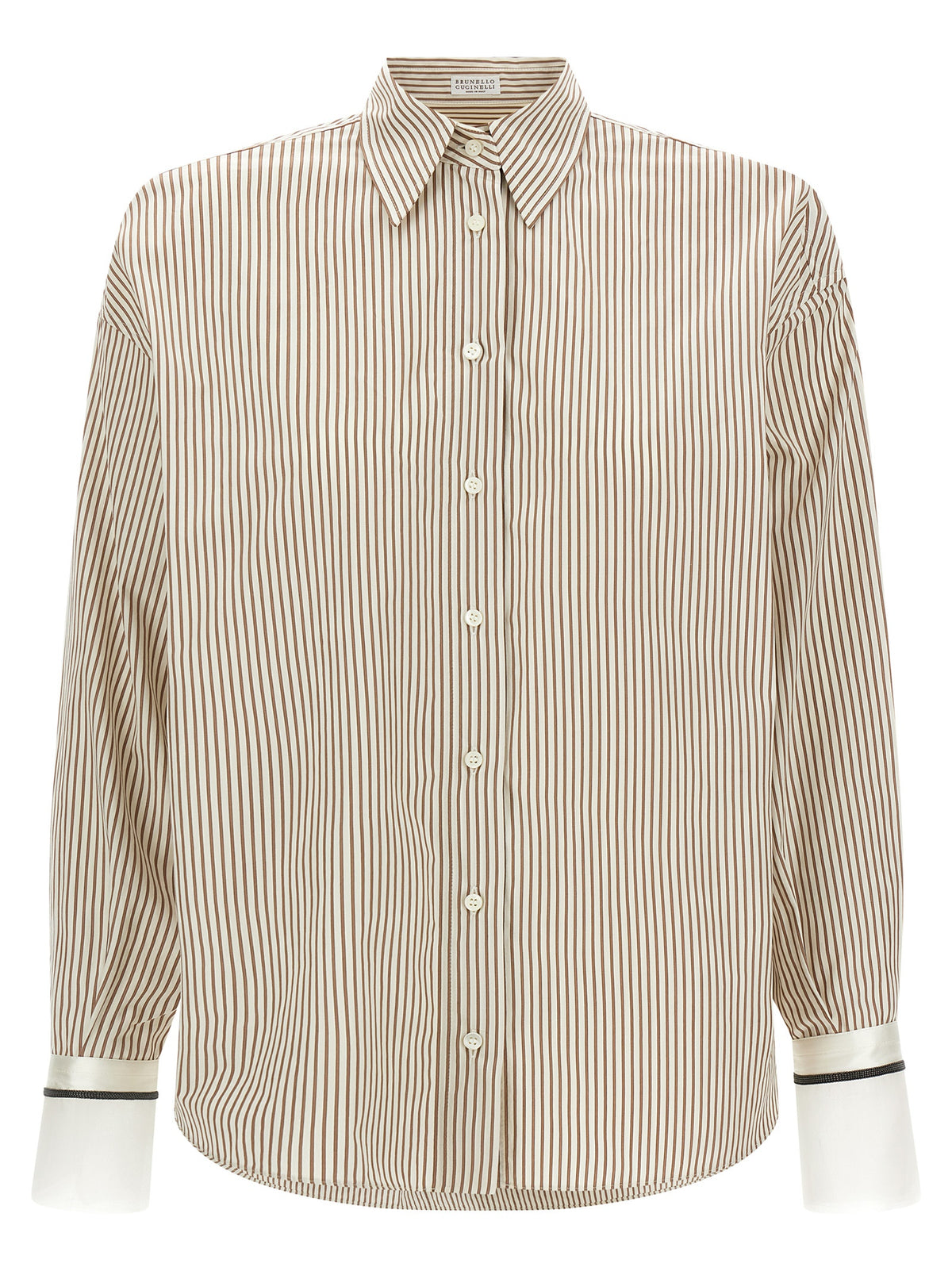 Brunello Cucinelli Beige Cotton Blouse
