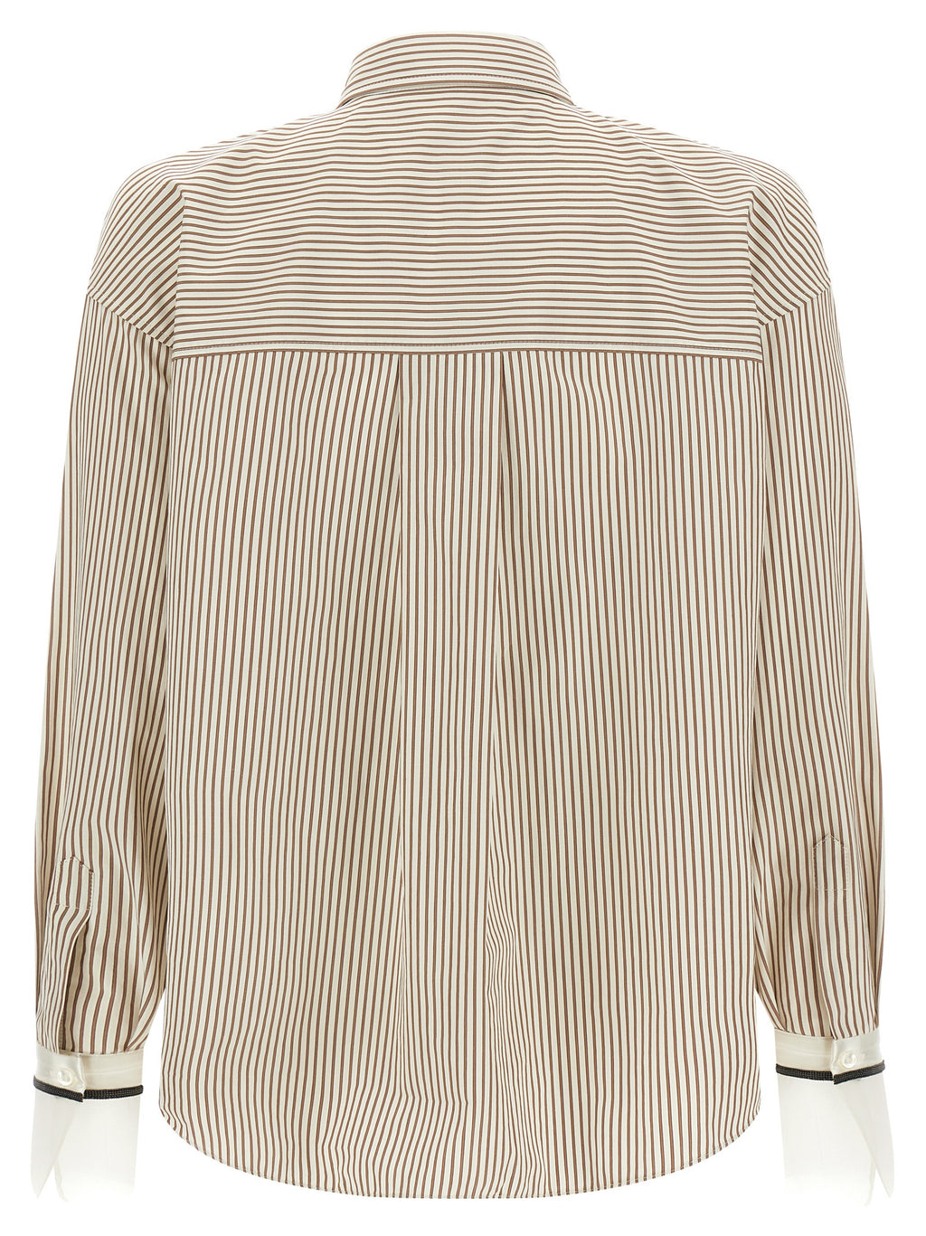 Brunello Cucinelli Beige Cotton Blouse