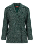 Max Mara Bicolor Virgin Wool Blazer