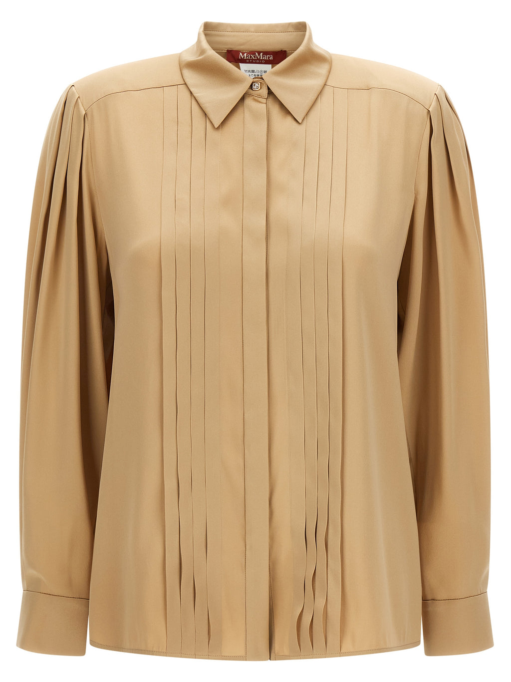 Max Mara Beige Silk Blouse