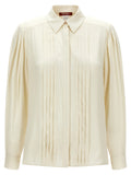 Max Mara White Silk Blouse