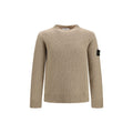 Stone Island Beige Wool Oves Aries Sweatshirt