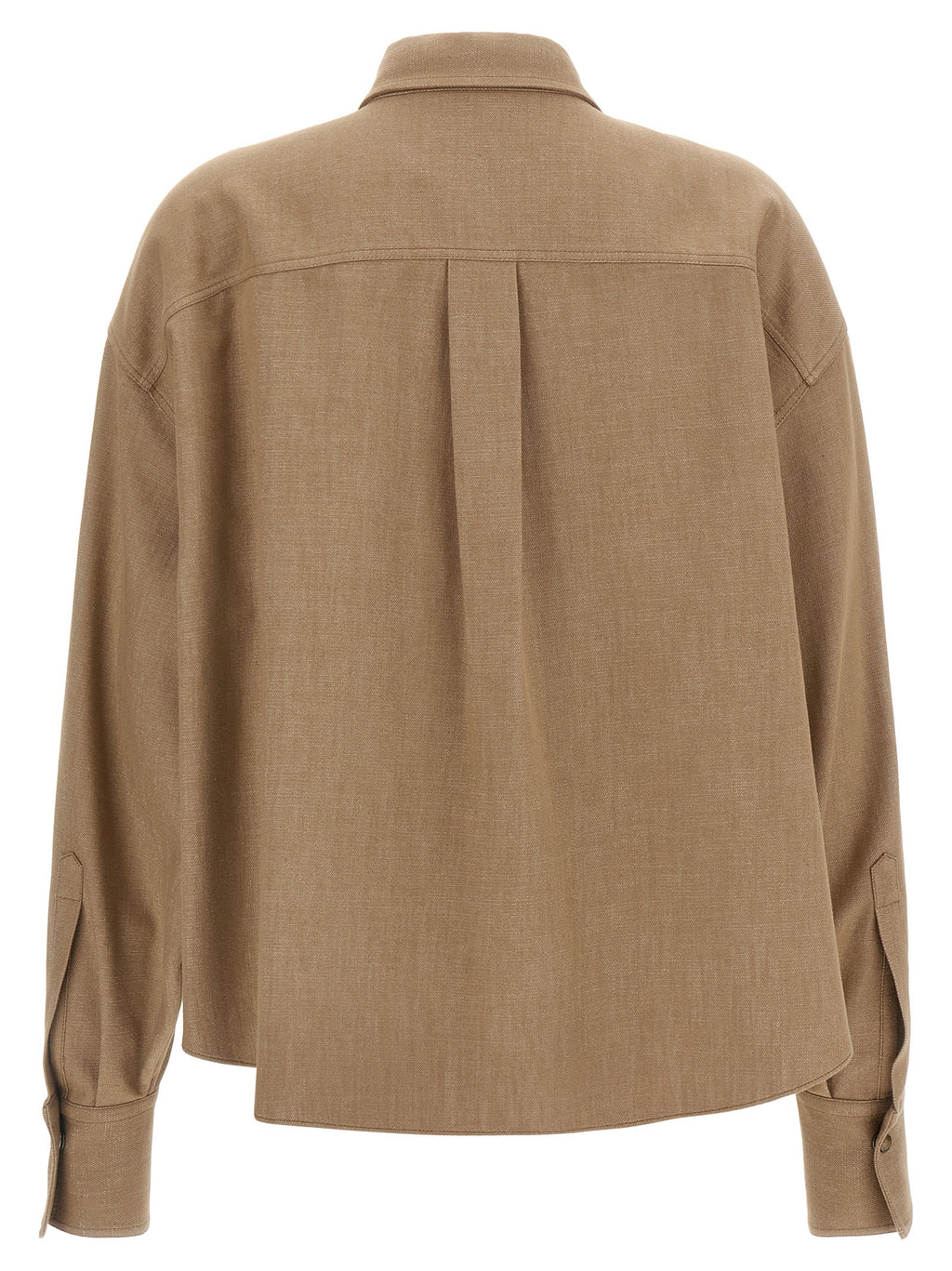 Brunello Cucinelli Beige Cotton Blouse
