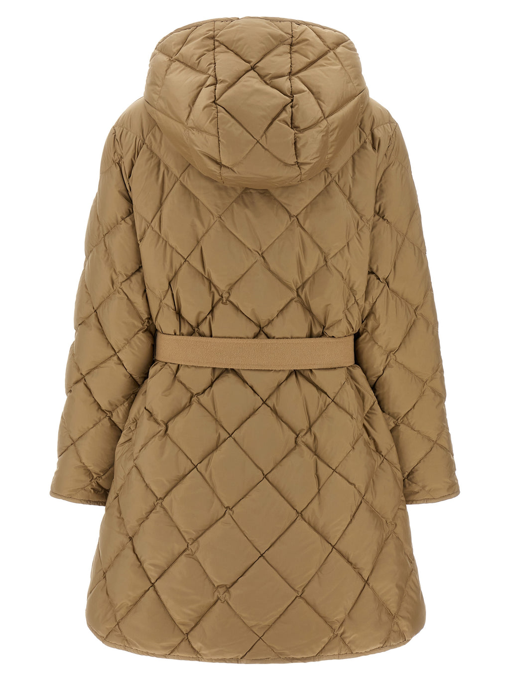 Max Mara Beige Polyester Full-Length Jacket