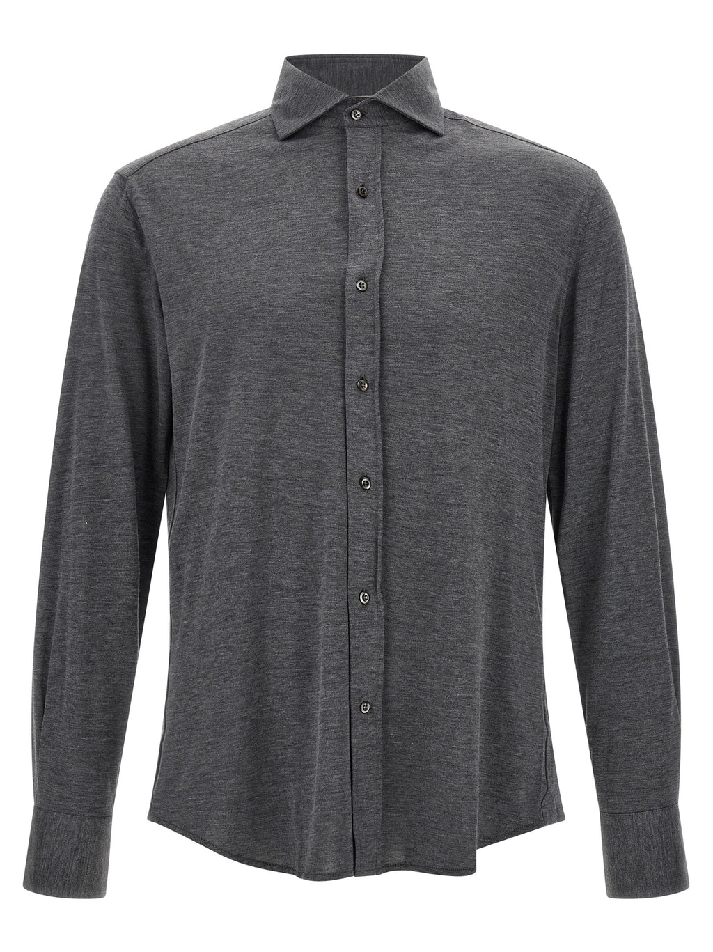 Brunello Cucinelli Gray Silk Blouse