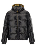 Versace Black Nylon Full-Length Jacket