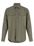 Brunello Cucinelli Bicolor Cotton Blouse