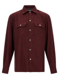 Brunello Cucinelli Bordeaux Virgin Wool Blouse