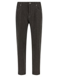 Brunello Cucinelli Gray Virgin Wool Casual Pants