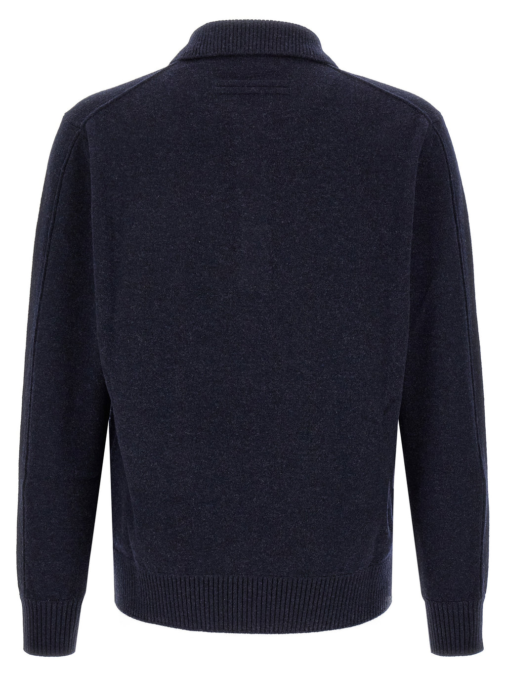 ZEGNA Blue Wool Polo Shirt