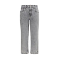 Brunello Cucinelli Gray Cotton Straight-Leg Jeans
