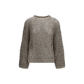 Brunello Cucinelli Beige Silk Sweatshirt