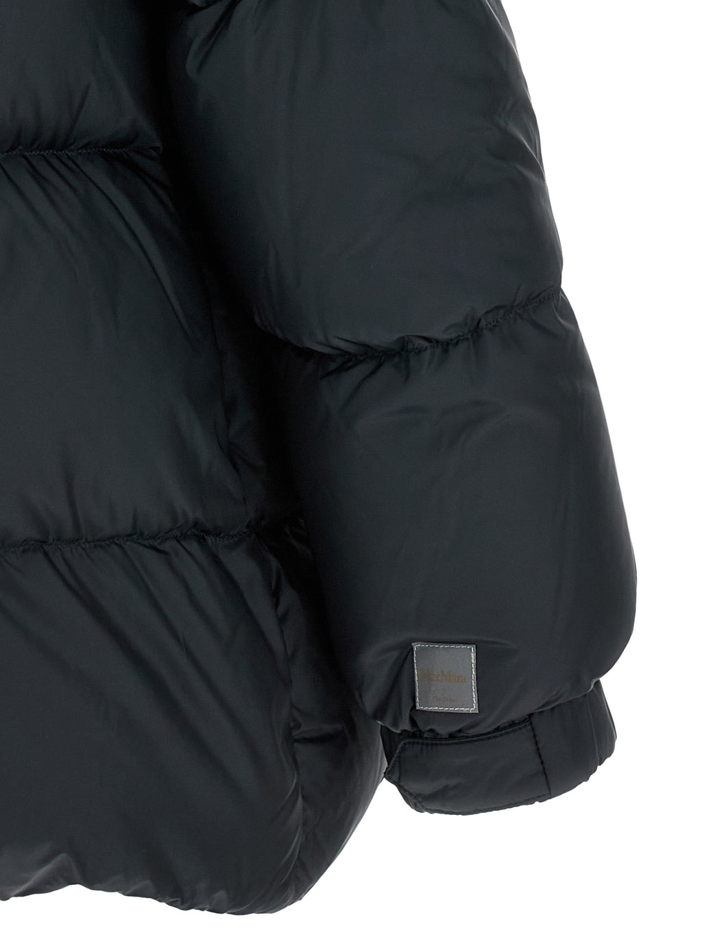 Max Mara Blue Polyester Full-Length Jacket