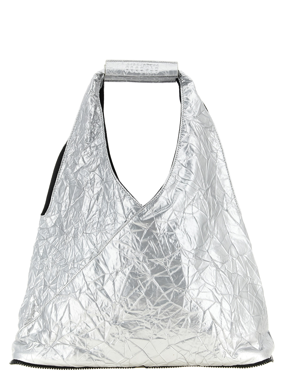 MM6 Maison Margiela Silver Polyethylene Tote Bag