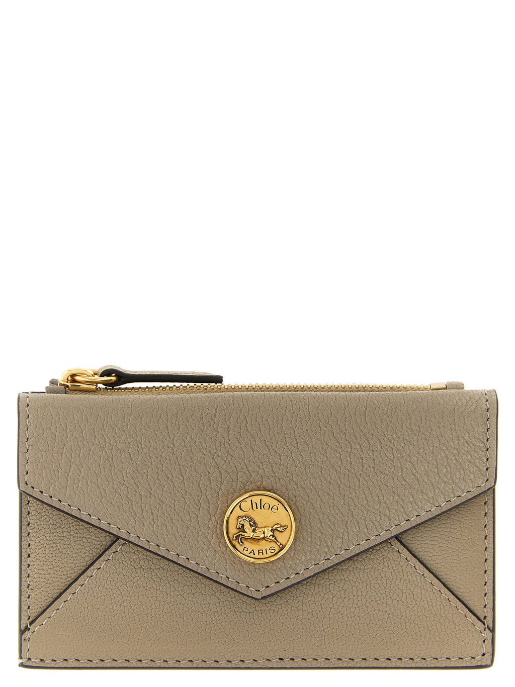 Chloé Beige Goatskin Cardholder