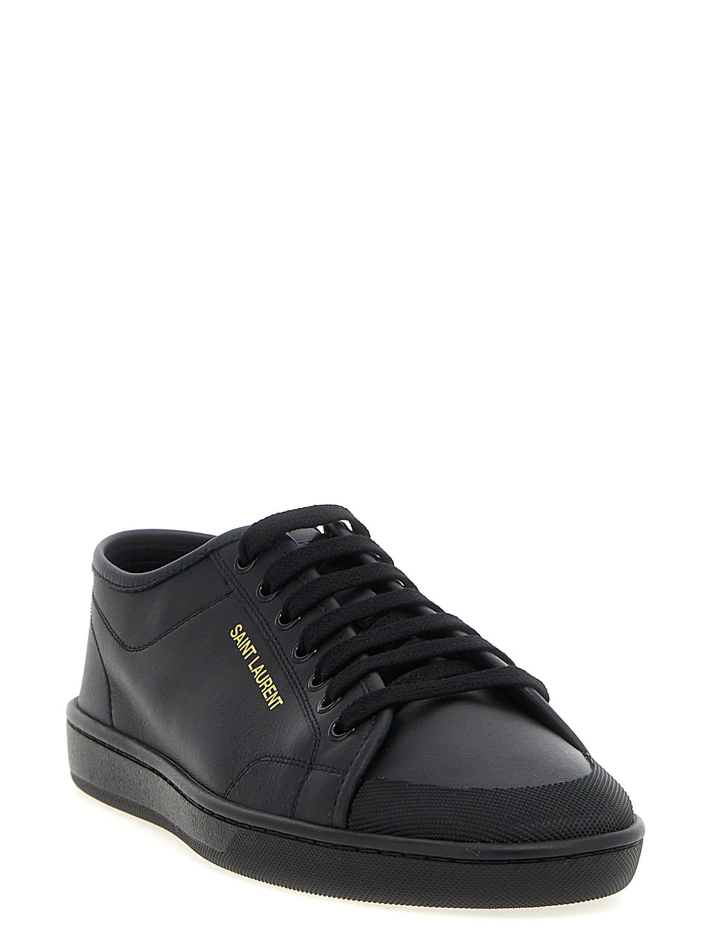 Saint Laurent Black Calfskin Low Top Sneakers