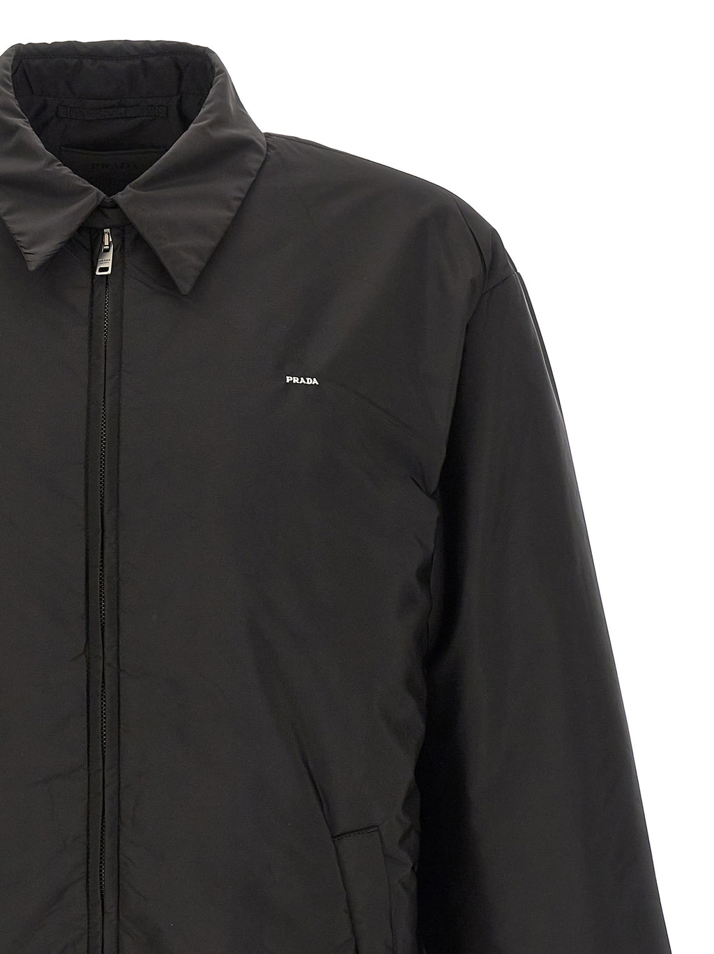 Prada Black Recycled Polyamide Full-Length Jacket