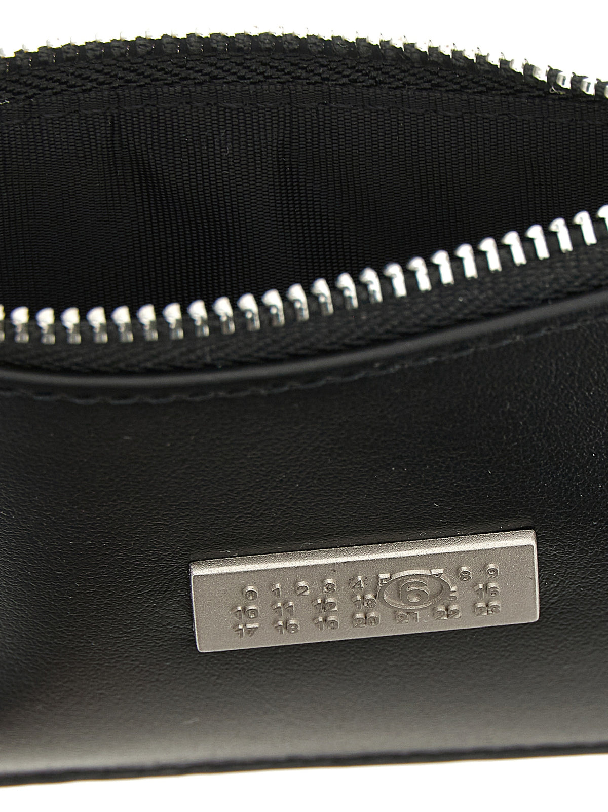 MM6 Maison Margiela Black Calfskin Cardholder