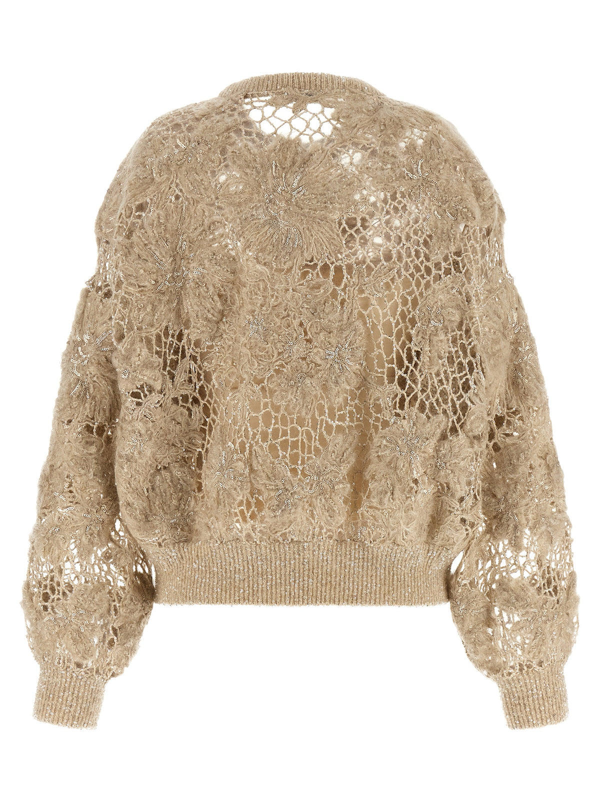 Brunello Cucinelli Beige Wool Cardigan