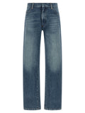 MM6 Maison Margiela Blue Cotton Straight-Leg Jeans