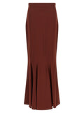 Max Mara Brown Silk Mini Skirt