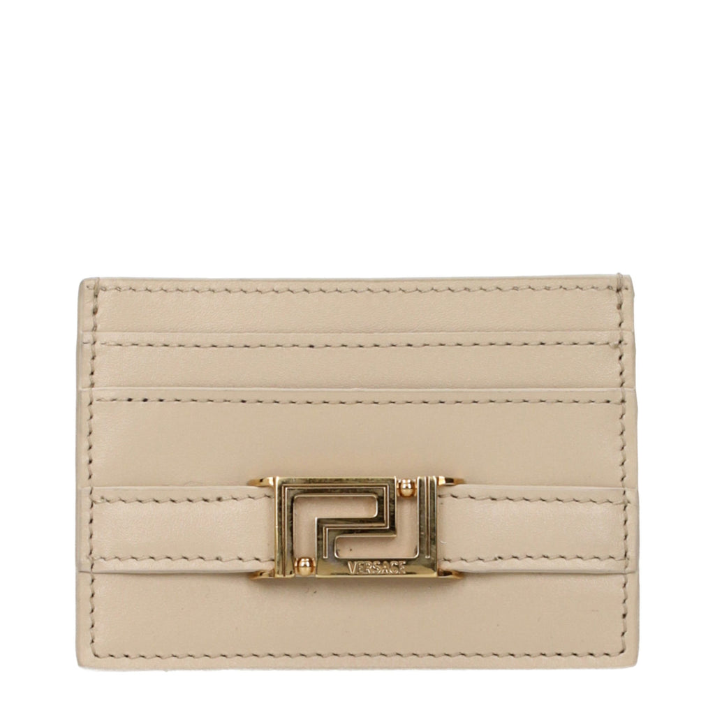 Versace Beige Leather Cardholder