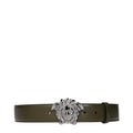 Versace Green Leather Regular Belt