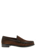Prada Brown Calfskin Slip-On Loafers