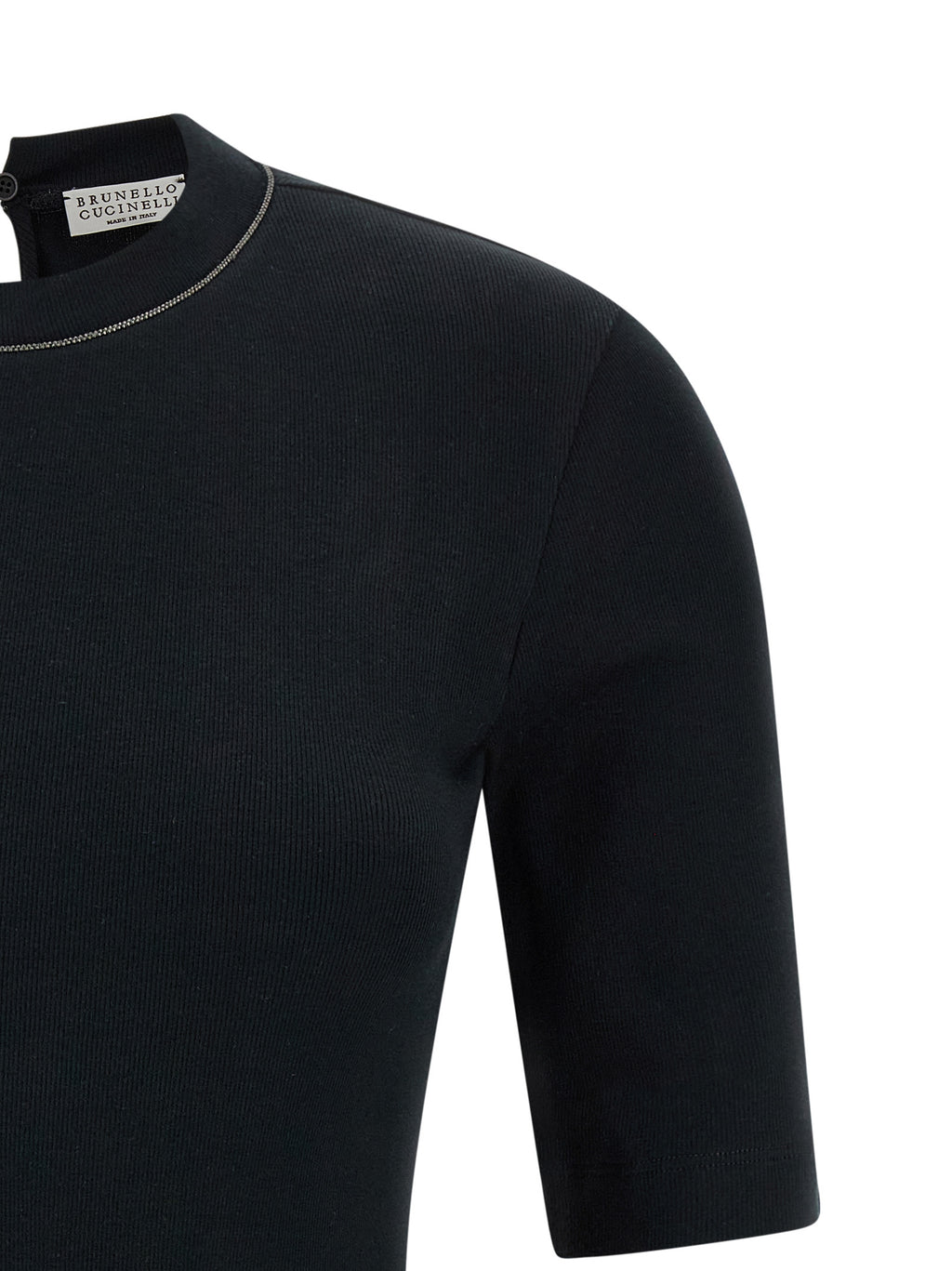 Brunello Cucinelli Black Cotton Cardigan