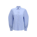Brunello Cucinelli Blue Cotton Blouse
