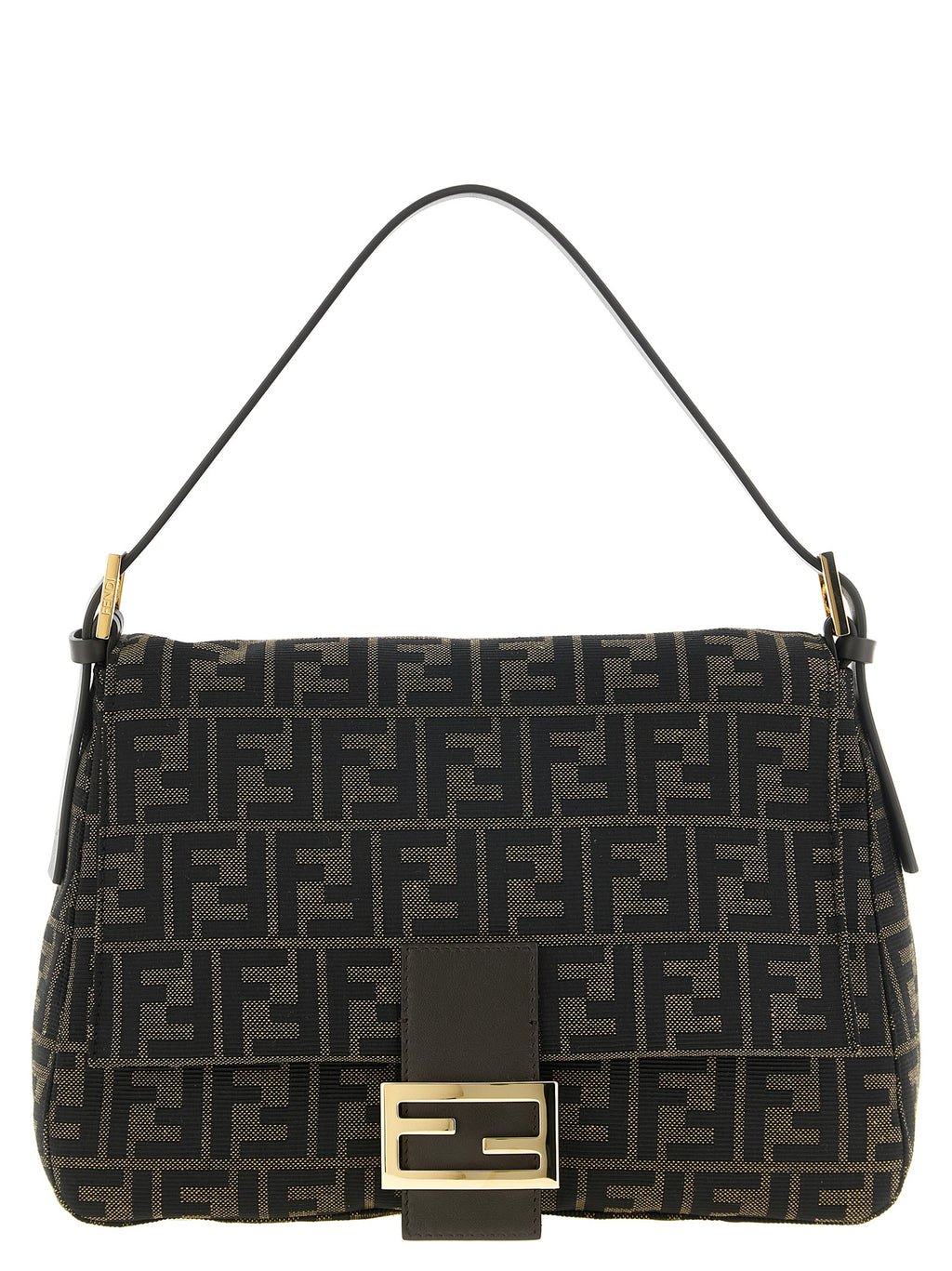 Fendi Brown Polyester Shoulder Bag