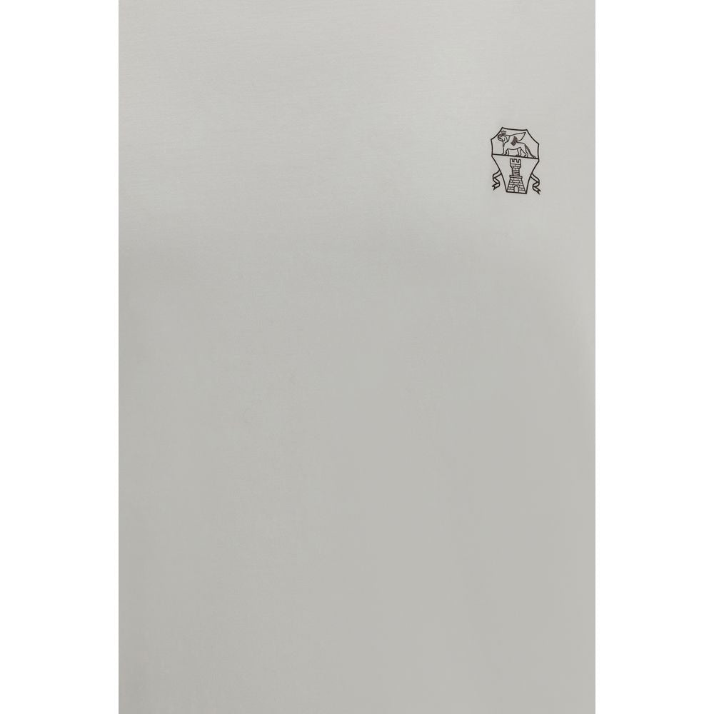 Brunello Cucinelli White Cotton T-Shirt