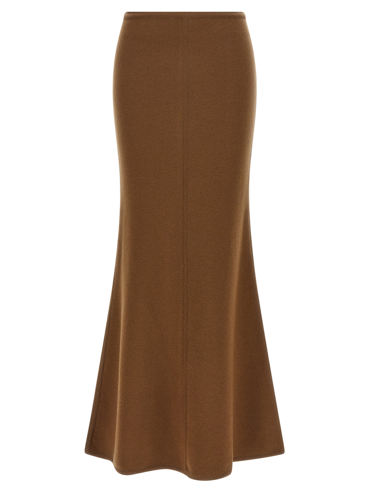 Max Mara Brown Virgin Wool Mini Skirt