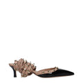 Valentino Garavani Black Leather Strap-On Sandals